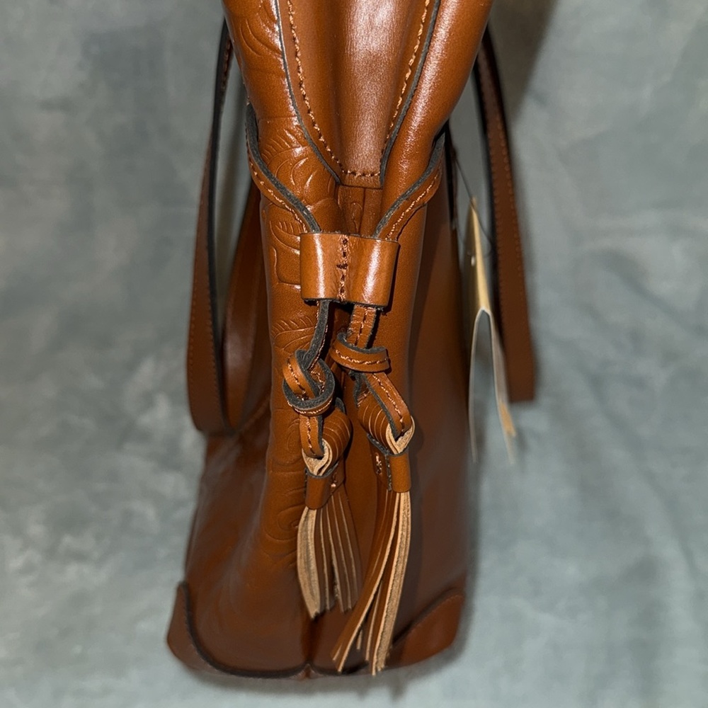 Patricia Nash leather tote with dust bag - Picture 11 of 17